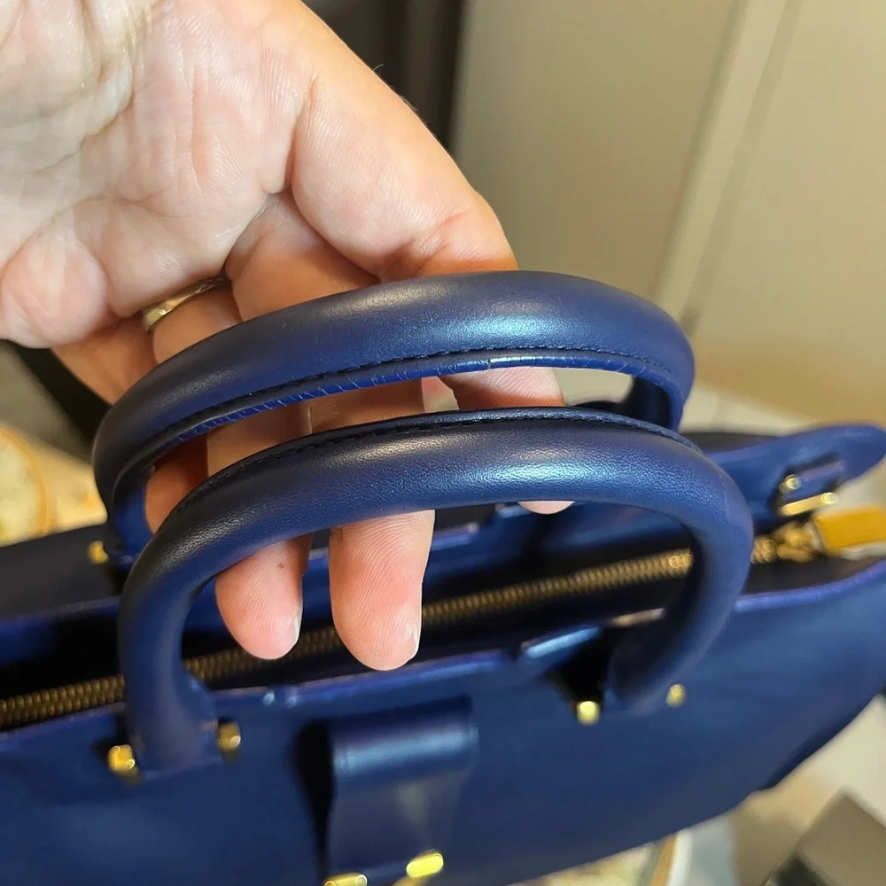 Yves Saint Laurent YSL Blue Leather Cabas Chyc - Picture 4 of 17